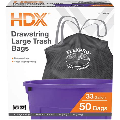 home depot trash bags